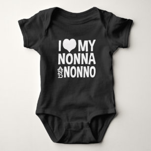 I Love My Nonna and Nonno Baby Bodysuit