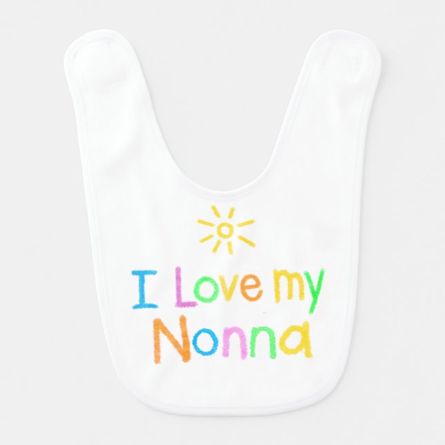 I Love My Nonna Bib (Front)