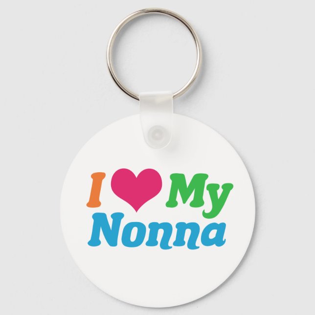 I Love My Nonna Keychain (Front)