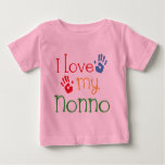 I Love My Nonno (Handprints) Baby T-Shirt