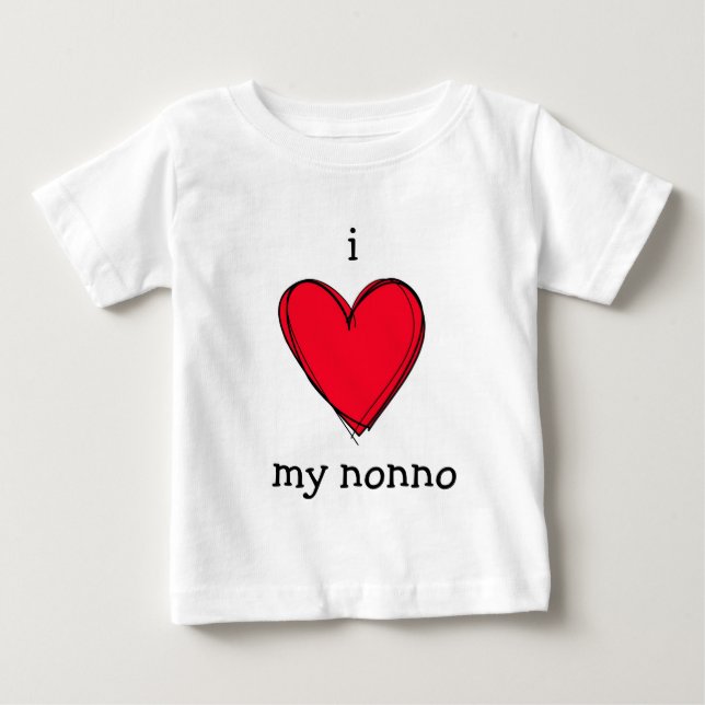 i love my nonno italian grandpa baby bodysuit (Front)