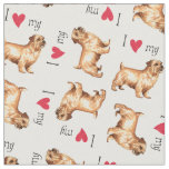 I Love my Norfolk Terrier Fabric