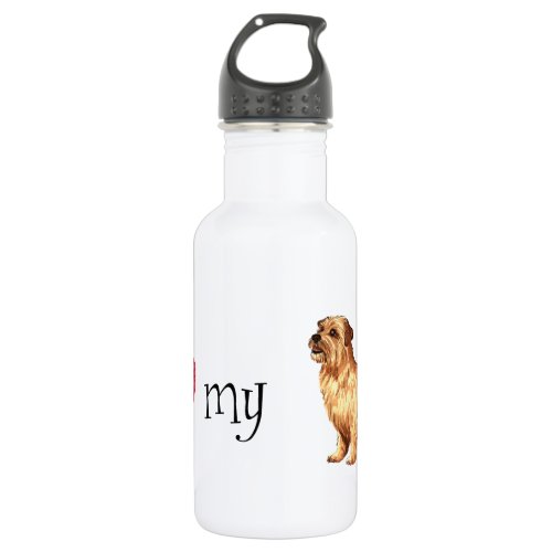 I Love my Norfolk Terrier Water Bottle