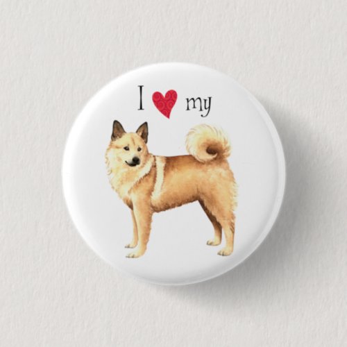 I Love my Norwegian Buhund Button