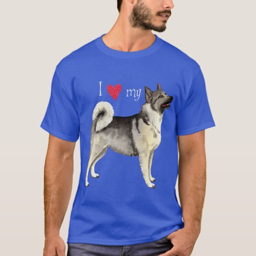 I Love my Norwegian Elkhound T_Shirt