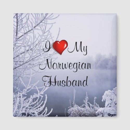 I Love My Norwegian Husband Magnet