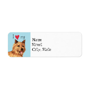 I Love my Norwich Terrier Label
