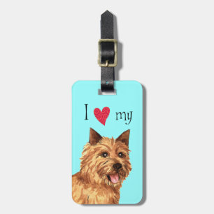 I Love my Norwich Terrier Luggage Tag