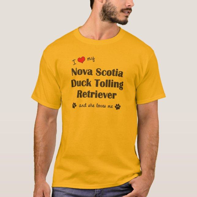 I Love My Nova Scotia Duck Tolling Retriever (She) T-Shirt (Front)