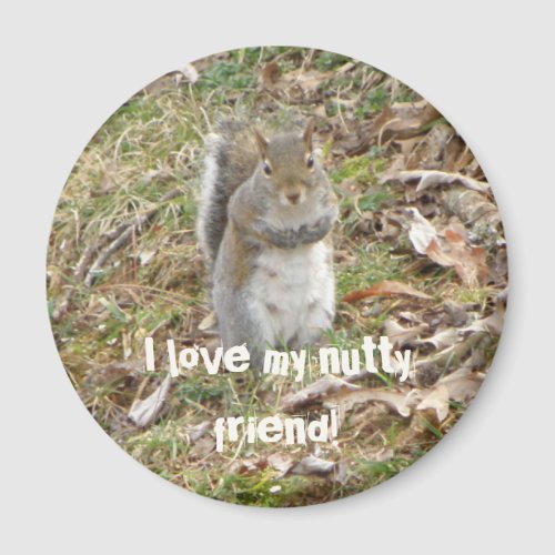 I love my nutty Friend Squirrel Magnet