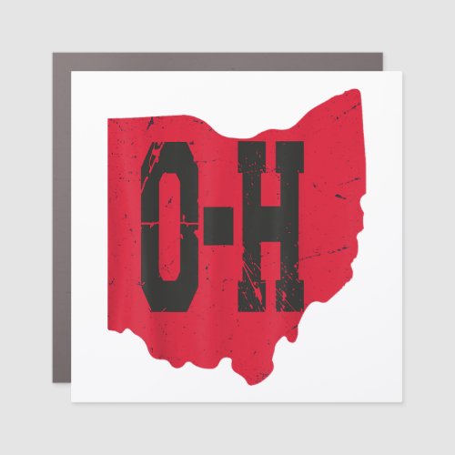 I Love My Ohio Home Script Ohio Buckeye State Car Magnet