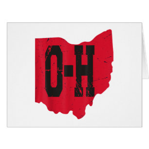I Love My Ohio Home Script Ohio Buckeye State Cards