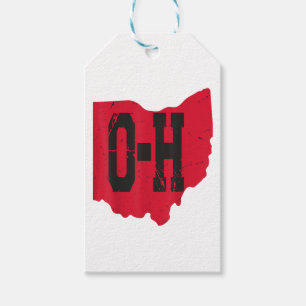 I Love My Ohio Home Script Ohio Buckeye State Gift Tags