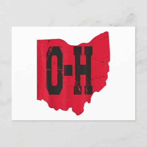 I Love My Ohio Home Script Ohio Buckeye State Holiday Postcard