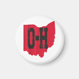 I Love My Ohio Home Script Ohio Buckeye State Magnet
