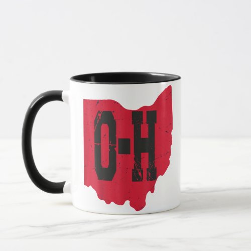 I Love My Ohio Home Script Ohio Buckeye State Mug