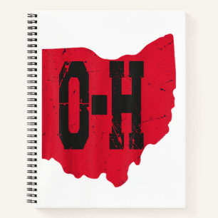 I Love My Ohio Home Script Ohio Buckeye State Notebook