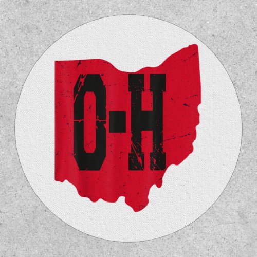I Love My Ohio Home Script Ohio Buckeye State Patch