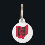 I Love My Ohio Home Script Ohio Buckeye State Pet ID Tag<br><div class="desc">I Love My Ohio Home Script Ohio Buckeye State</div>
