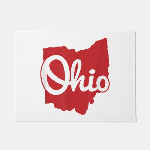 I Love My Ohio Home Script Ohio  Doormat