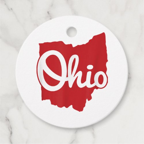 I Love My Ohio Home Script Ohio  Favor Tags