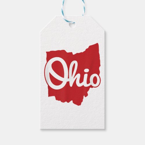I Love My Ohio Home Script Ohio  Gift Tags