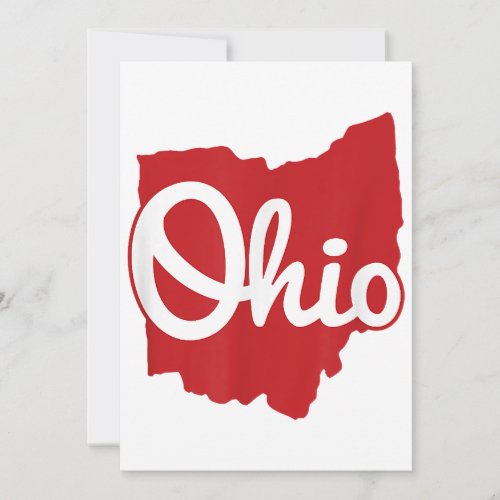 I Love My Ohio Home Script Ohio  Invitation
