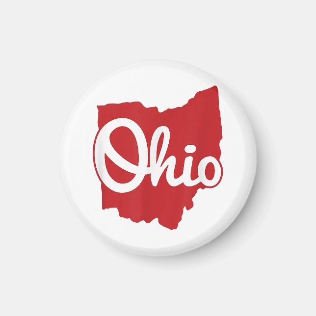 I Love My Ohio Home Script Ohio  Magnet (Front)