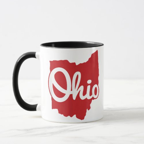 I Love My Ohio Home Script Ohio  Mug