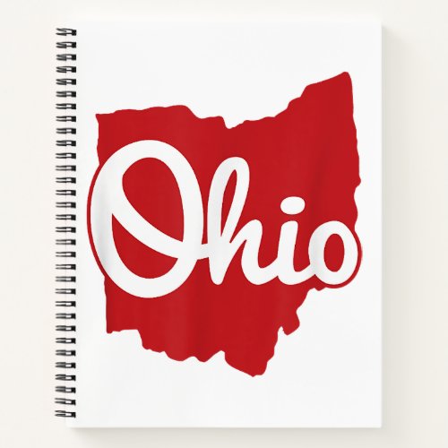 I Love My Ohio Home Script Ohio  Notebook