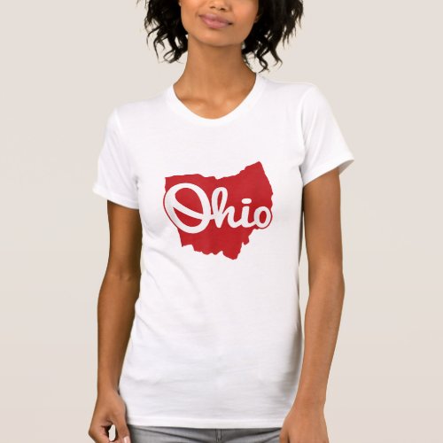 I Love My Ohio Home Script Ohio  T_Shirt