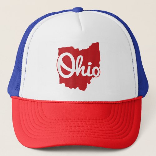 I Love My Ohio Home Script Ohio  Trucker Hat