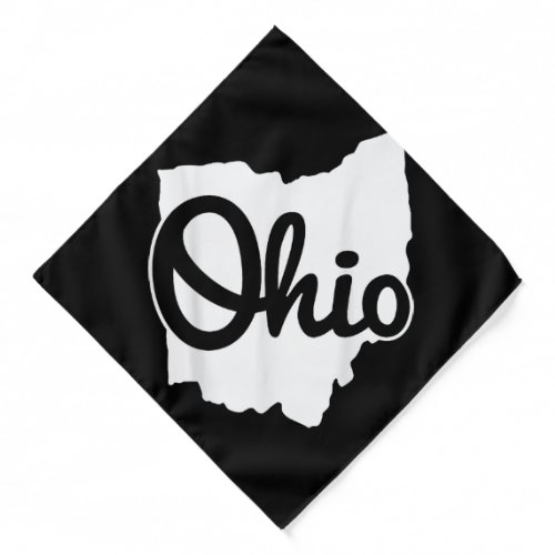 I Love My Ohio Home Script Ohio TShirt Buckeye Sta Bandana