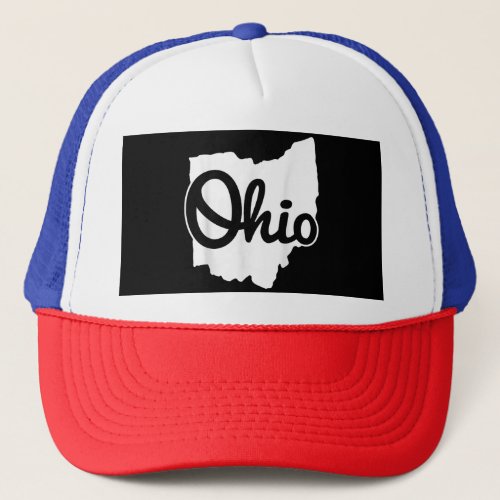I Love My Ohio Home Script Ohio TShirt Buckeye Sta Trucker Hat