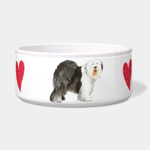 I Love my Old English Sheepdog Bowl