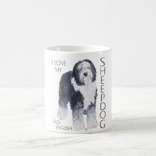 I Love My Old English Sheepdog Coffee Mug