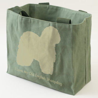 I Love My Old English Sheepdog Tote