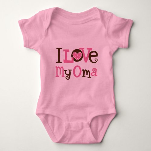 I Love My Oma Baby Bodysuit