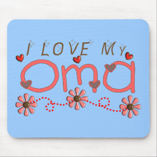 I Love My OMA Gifts Mouse Pad