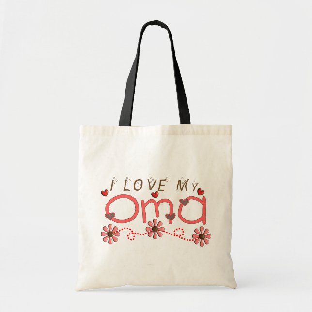 I Love My OMA Gifts Tote Bag (Front)