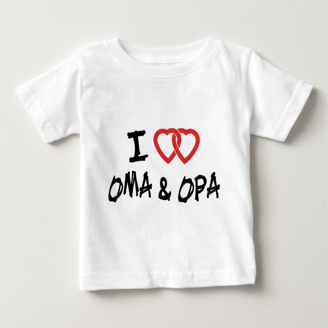I Love My Oma & Opa T-Shirt (Front)