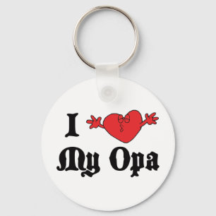 I Love My Opa Keychain