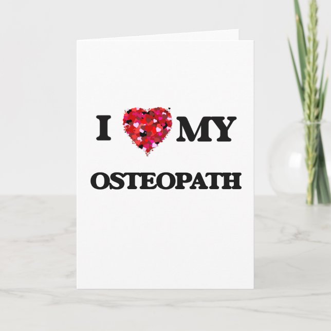 I love my Osteopath Card (Front)