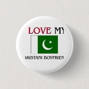 I Love My Pakistani Boyfriend Pinback Button