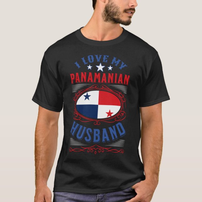 I love my Panamanian husband T-Shirt (Front)