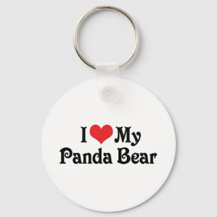 I Love My Panda Bear Keychain