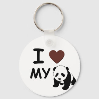 I LOVE MY PANDA KEYCHAIN