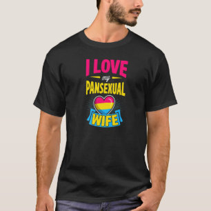 I Love My Pansexual Wife Cute Matching Couple Prid T-Shirt