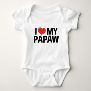 I Love My Papaw Baby Bodysuit