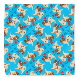 I Love my Papillon Bandana